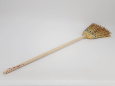 Preview: Reisstrohbesen komplett mit Stiel